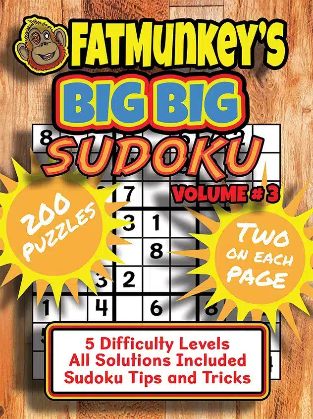 Fatmunkey'S Big Big Sudoku, Volume #3, Front Cover