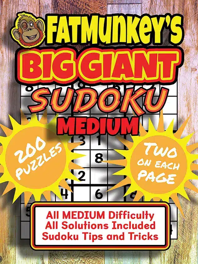 Fatmunkey'S Big Giant Sudoku, Medium, Front Cover