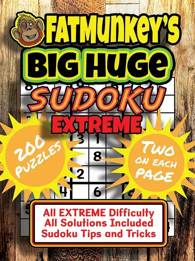 Fatmunkey'S Big Huge Sudoku, Extreme, Front Cover
