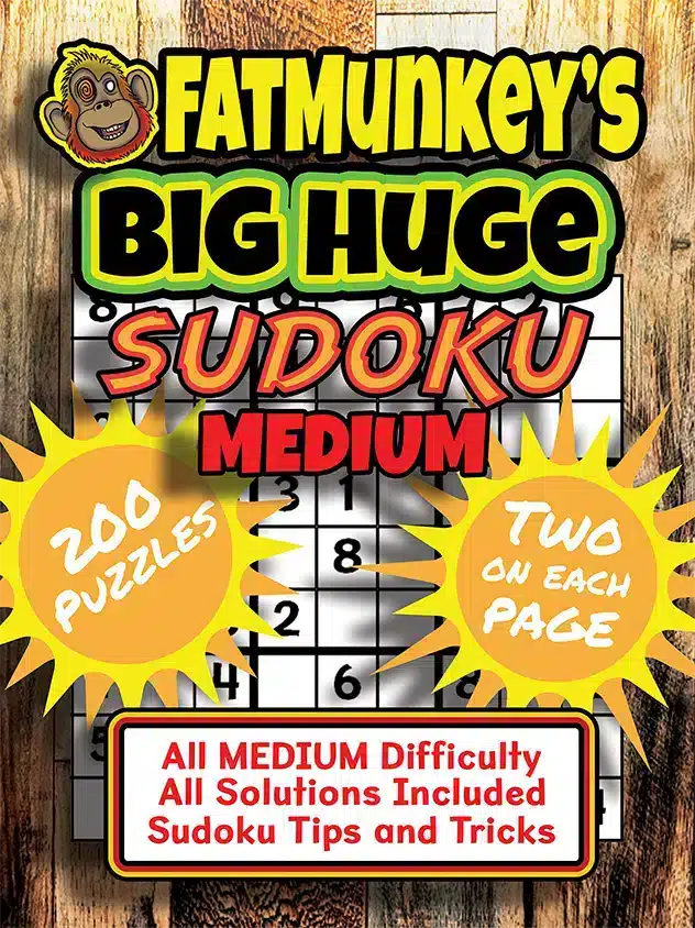 Fatmunkey'S Big Huge Sudoku, Medium, Front Cover