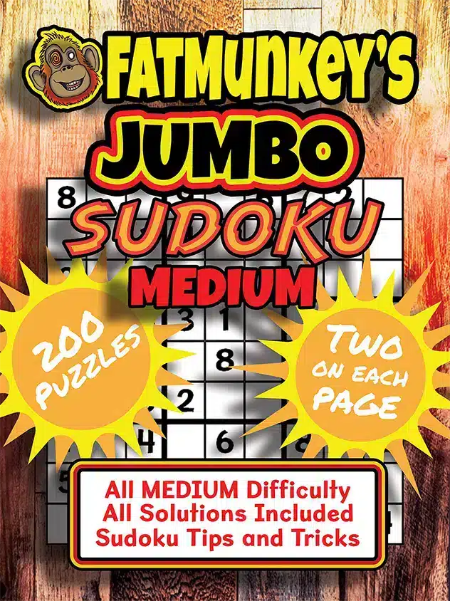 Fatmunkey'S Jumbo Sudoku, Medium, Front Cover