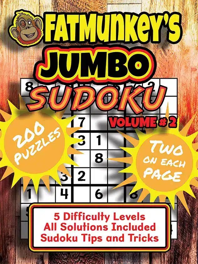 Fatmunkey'S Jumbo Sudoku, Volume #2, Front Cover