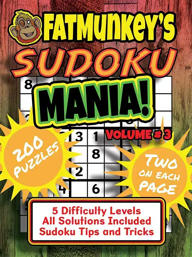 Fatmunkey'S Sudoku Mania, Volume #3, Front Cover