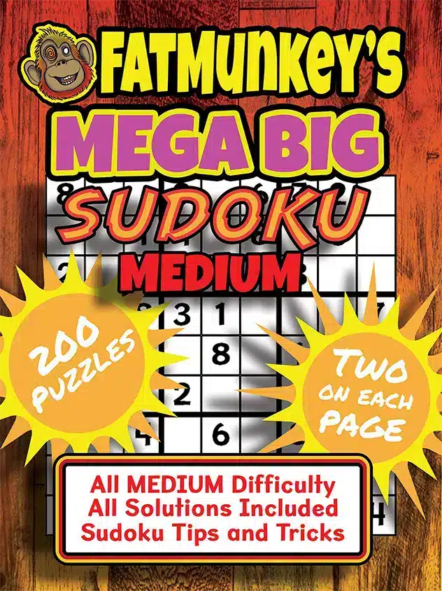 Fatmunkey'S Mega Big Sudoku, Medium, Front Cover