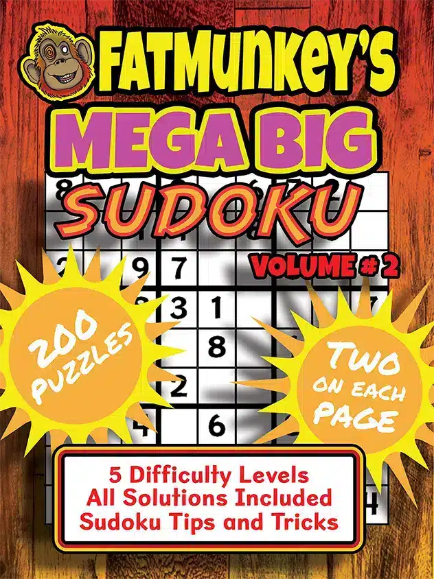 Fatmunkey'S Mega Big Sudoku, Volume #2, Front Cover