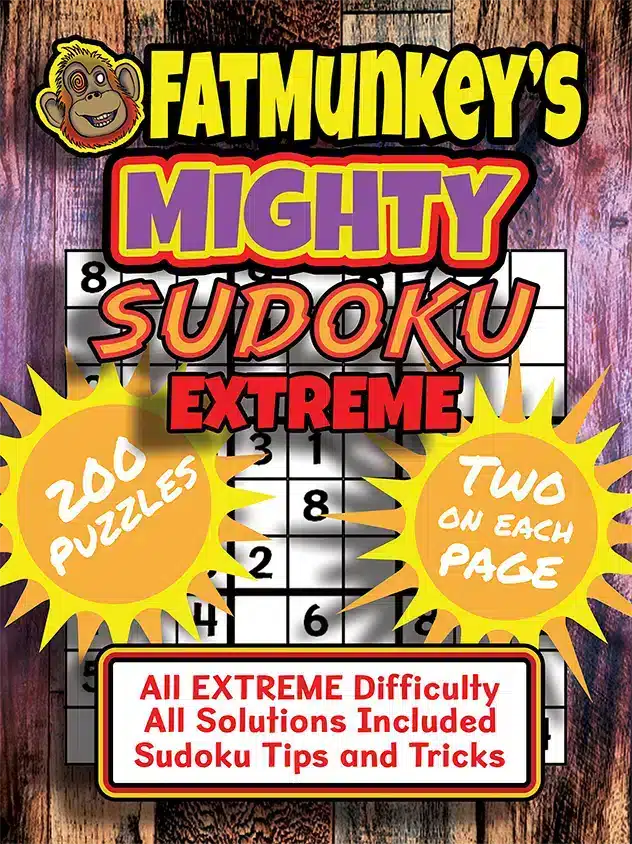 Fatmunkey'S Mighty Sudoku, Extreme, Front Cover