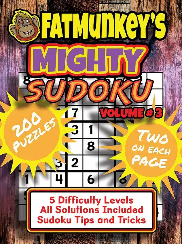 Fatmunkey'S Mighty Sudoku, Volume #3, Front Cover