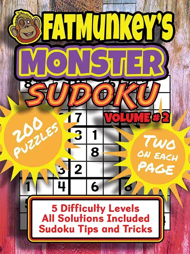 Fatmunkey'S Monster Sudoku, Volume #2, Front Cover