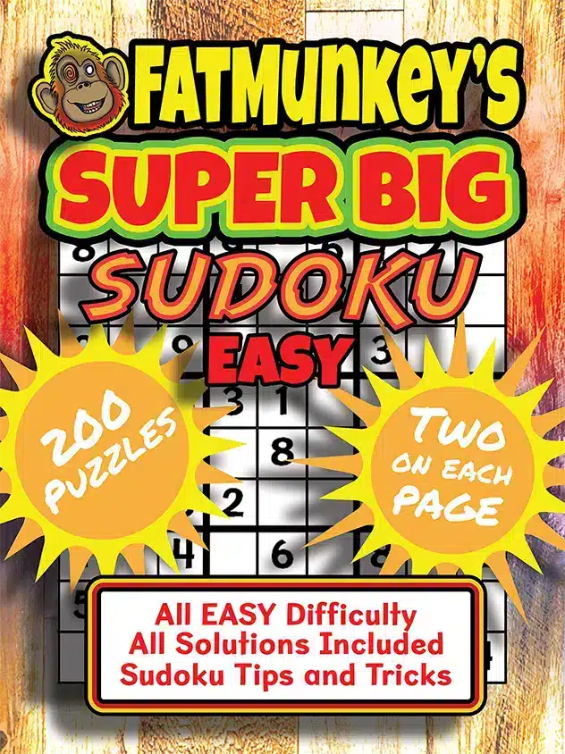 Fatmunkey'S Super Big Sudoku, Easy, Front Cover