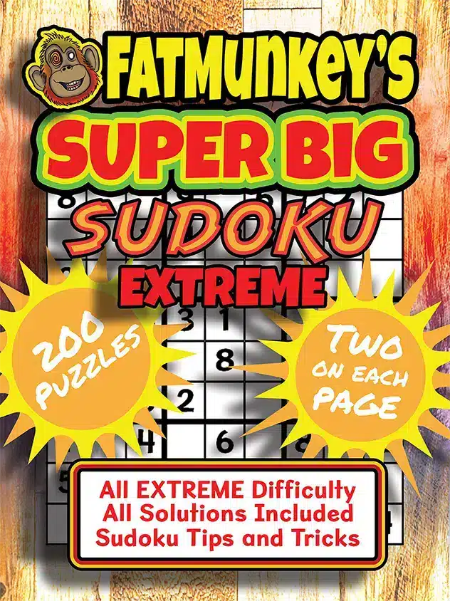 Fatmunkey'S Super Big Sudoku, Extreme, Front Cover