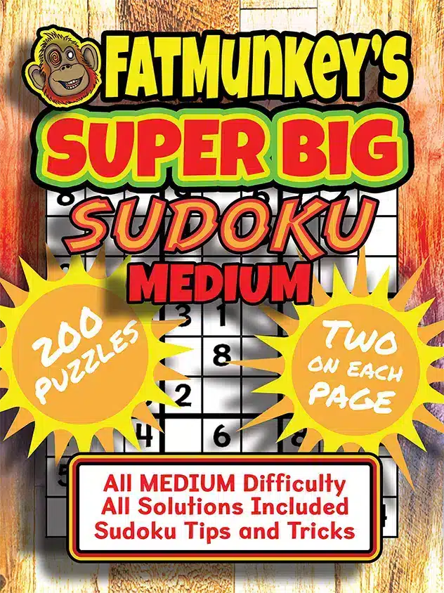 Fatmunkey'S Super Big Sudoku, Medium, Front Cover