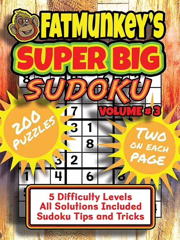 Fatmunkey'S Super Big Sudoku, Volume #3, Front Cover